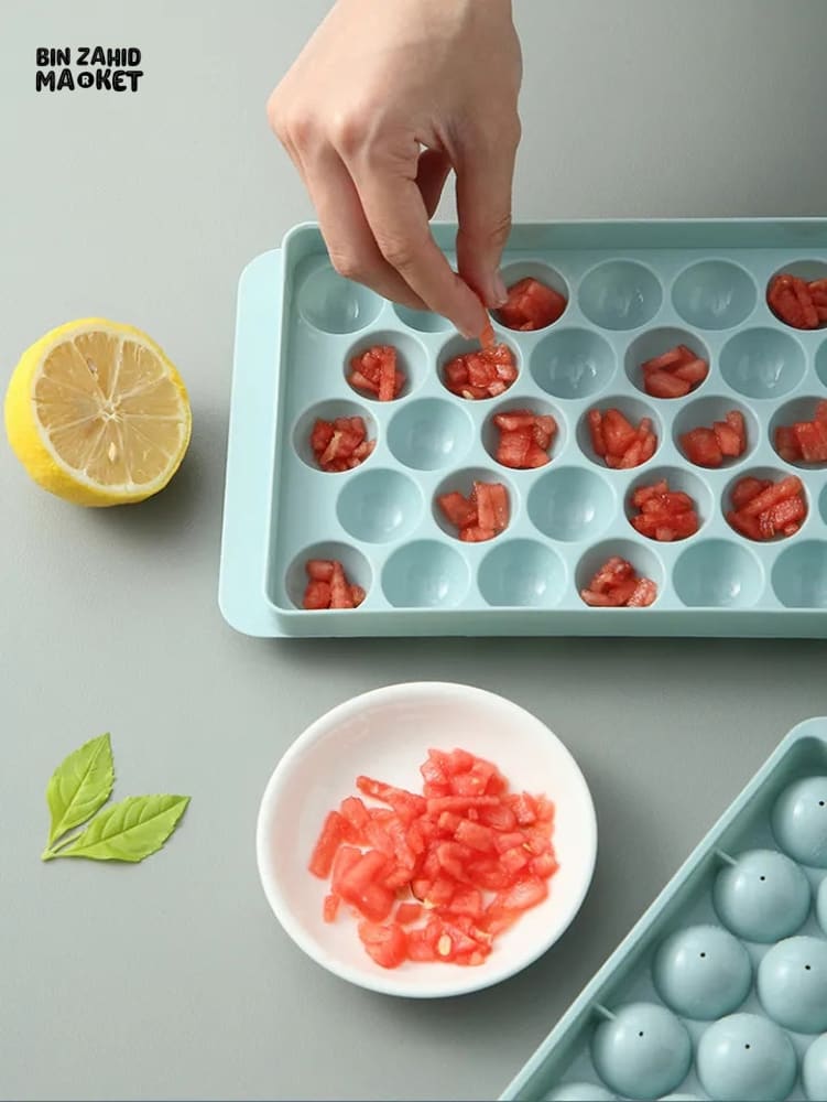 ICE BALL TRAY WITH LID