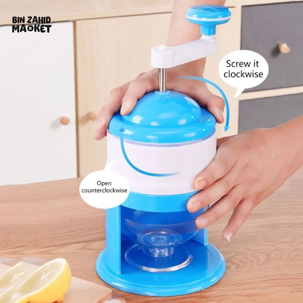 ICE CRUSHER & SLUSH MAKER - BLUE