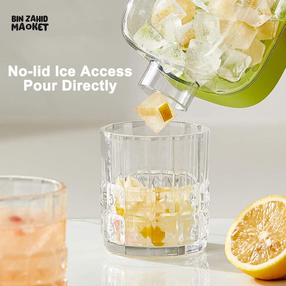 ICE CUBE MAKING BOTTLE – 2 IN 1 TOUCH-FREE WATER BOTTLE & COFFEE CUBE MOLD FOR COLD DRINKS AND JUICE