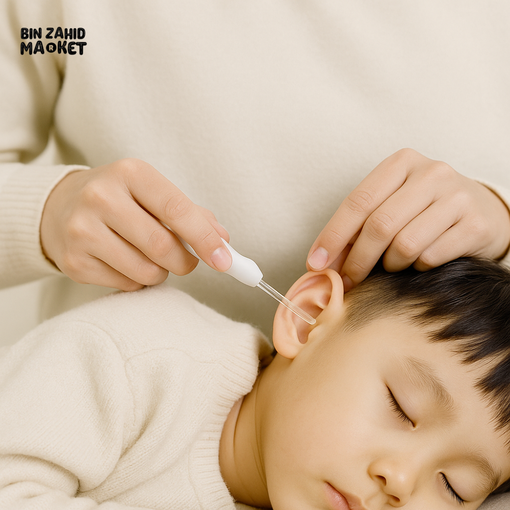 ILLUMINATED EAR CLEANER FOR BABIES & TODDLERS – SAFE & GENTLE EAR WAX REMOVER TOOL WITH LED LIGHT