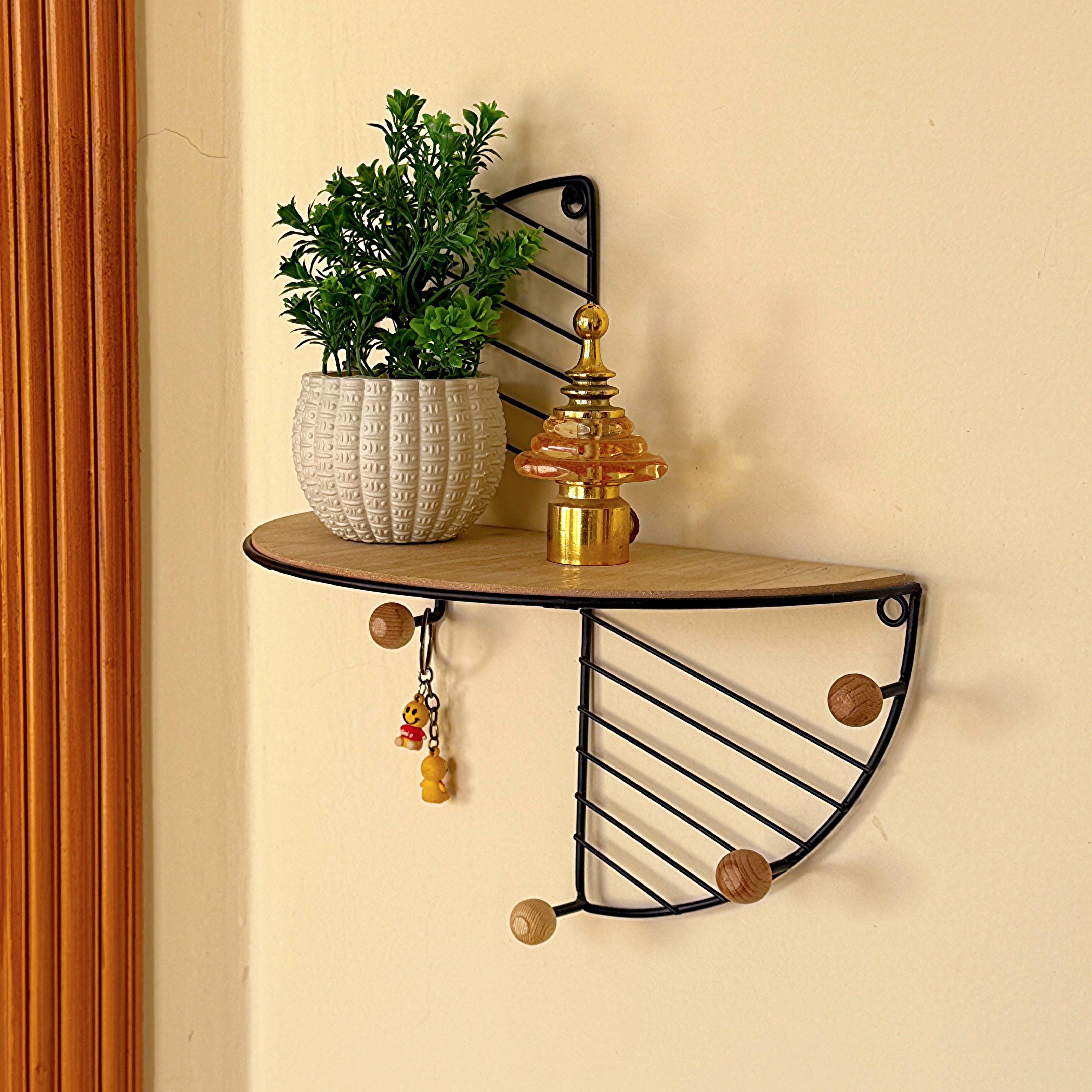 METAL WALL-MOUNTED STORAGE SHELF