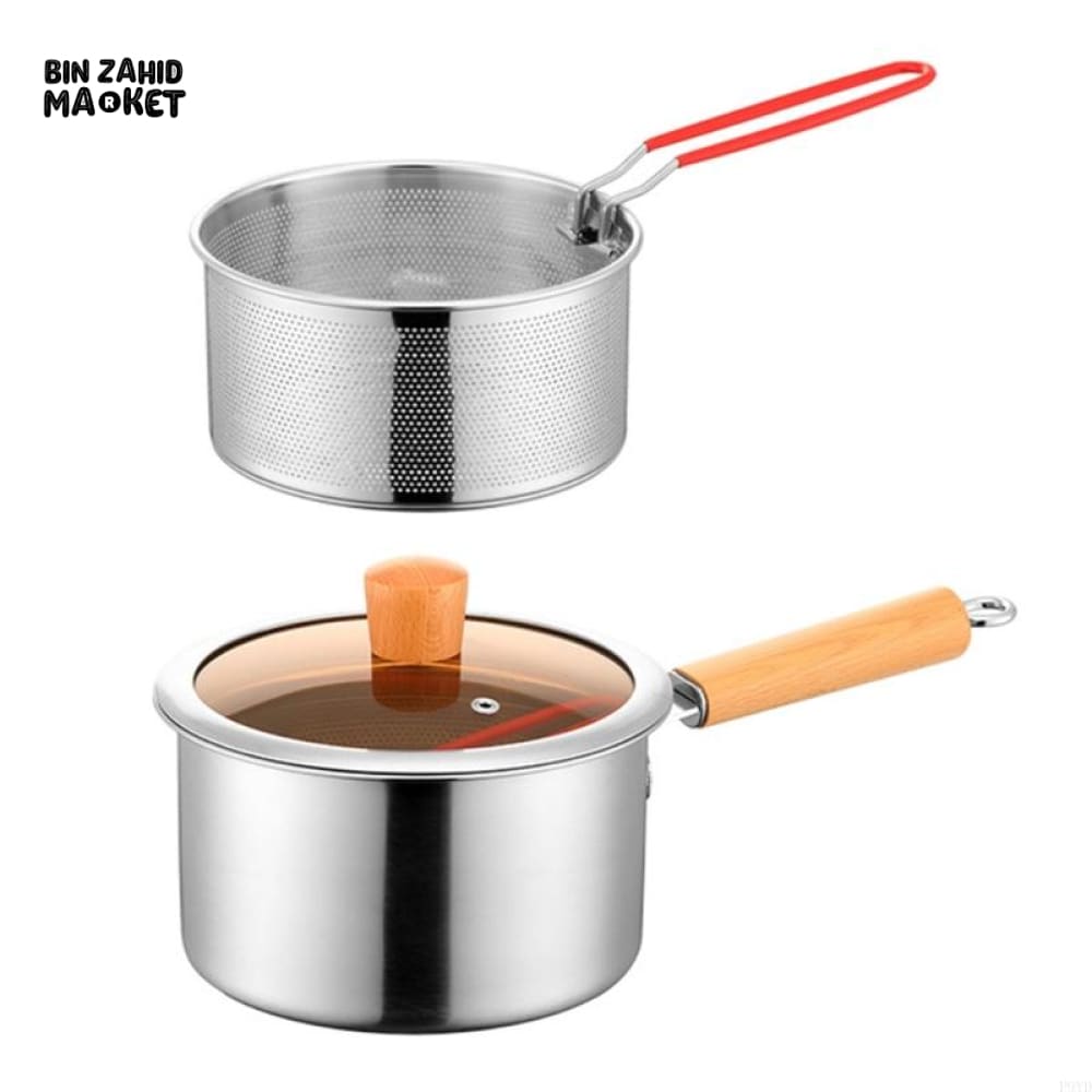 IMMACULATE 304 STAINLESS STEEL DEEP COOKER – ADVANCED OIL STRAINER DESIGN FOR HEALTHIER COOKING
