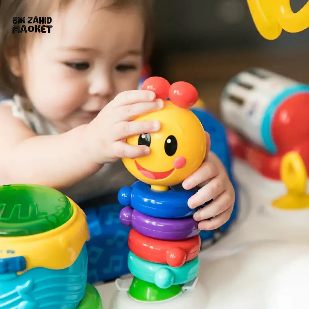 INFANT ACTIVITY JUMPER – 360° ROTATING BABY BOUNCER WITH INTERACTIVE TOYS & MUSIC FOR EARLY DEVELOPMENT
