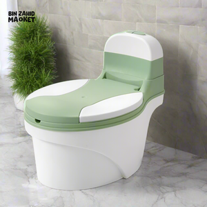 INFANTES BABY POTTY TRAINING COMMODE ERGONOMIC & CHILD-FRIENDLY DESIGN COMFORTABLE SAFE & EASY-TO-CLEAN TOILET SEAT FOR TODDLERS - GREEN