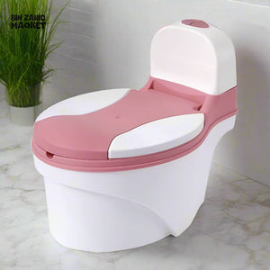 INFANTES BABY POTTY TRAINING COMMODE ERGONOMIC & CHILD-FRIENDLY DESIGN COMFORTABLE SAFE & EASY-TO-CLEAN TOILET SEAT FOR TODDLERS - PINK