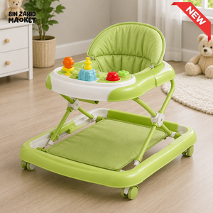 INFANTES BABY WALKER WITH FOOT PAD - GREEN