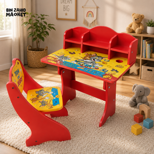 INFANTES KIDS TOY STORY STUDY DESK WITH CHAIR - TOM AND JERRY