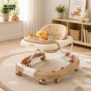 INFANTES MULTIFUNCTION BABY WALKER - BROWN