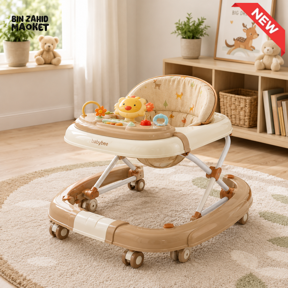 INFANTES MULTIFUNCTION BABY WALKER - BROWN