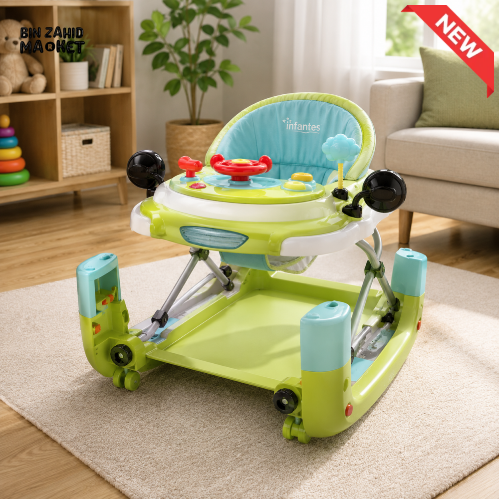 INFANTES PREMIUM BABY WALKER - GREEN