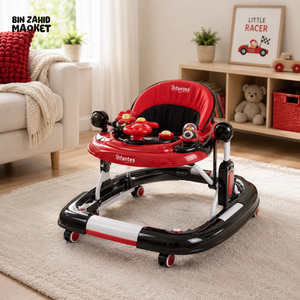 INFANTES PREMIUM BABY WALKER - RED
