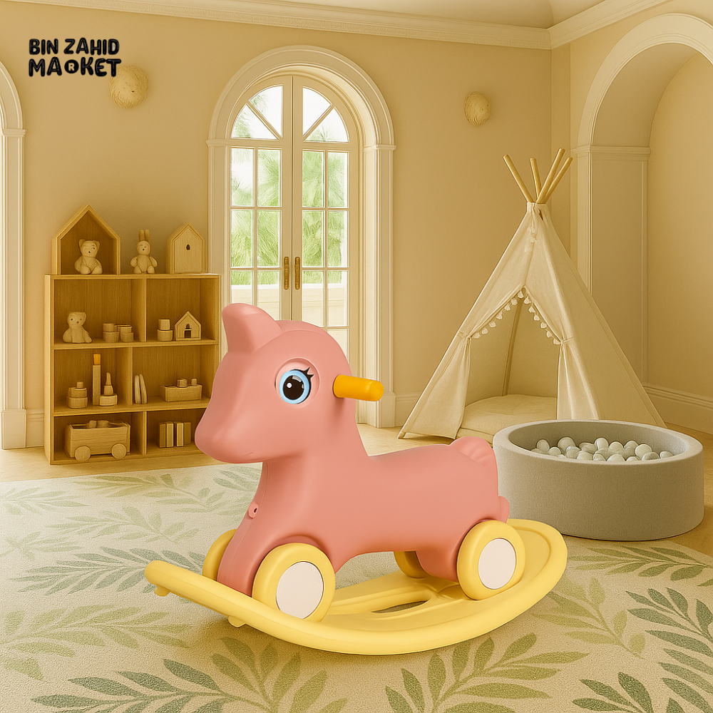 INFANTES ROCKING HORSE RIDE-ON TOY FOR KIDS - PINK
