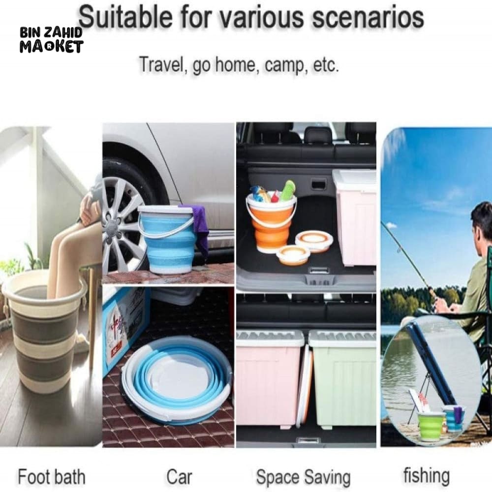 INNOVATIVE ECO-FRIENDLY 10L SILICONE BUCKET – SCALABLE, RETRACTABLE & MULTI-PURPOSE