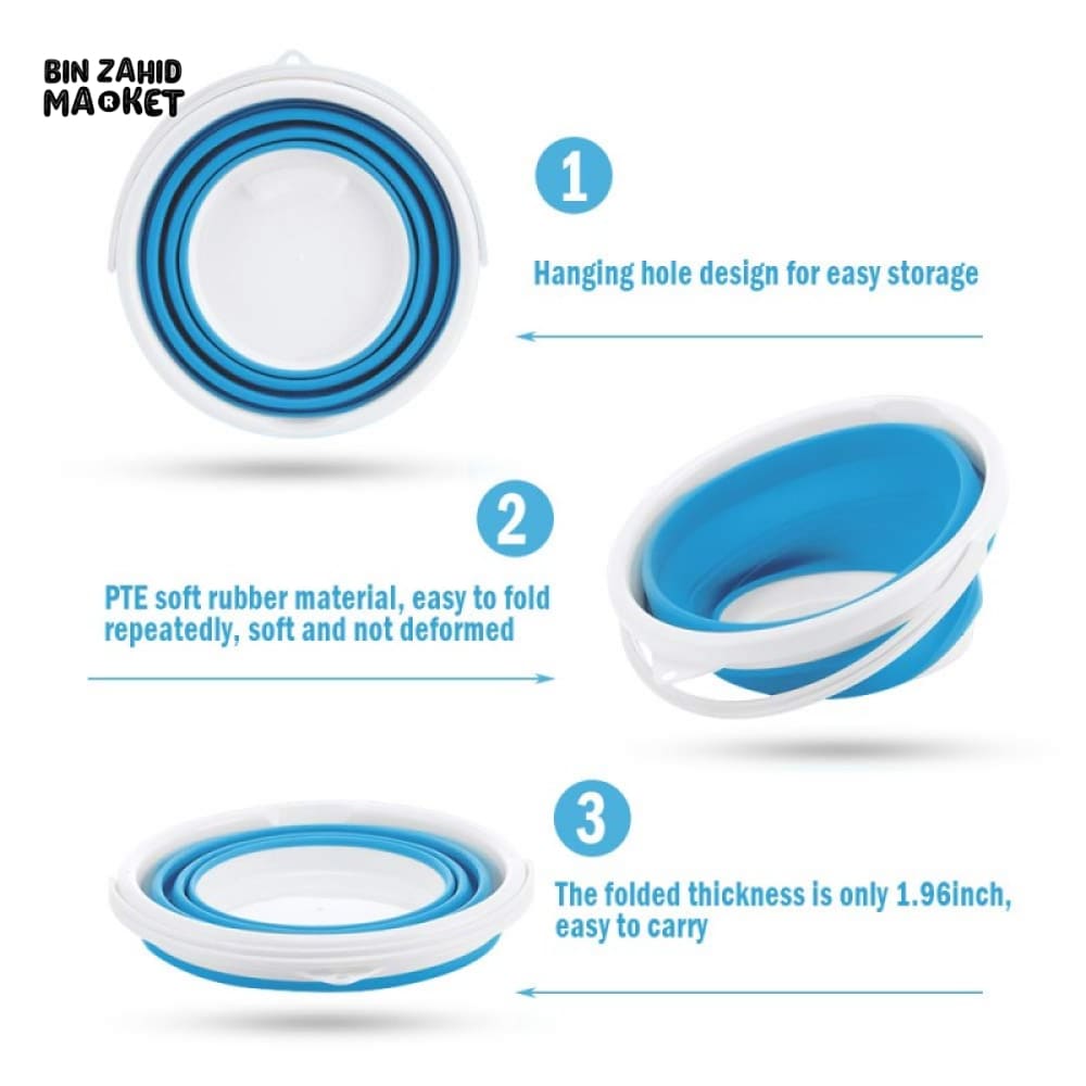 INNOVATIVE ECO-FRIENDLY 10L SILICONE BUCKET – SCALABLE, RETRACTABLE & MULTI-PURPOSE