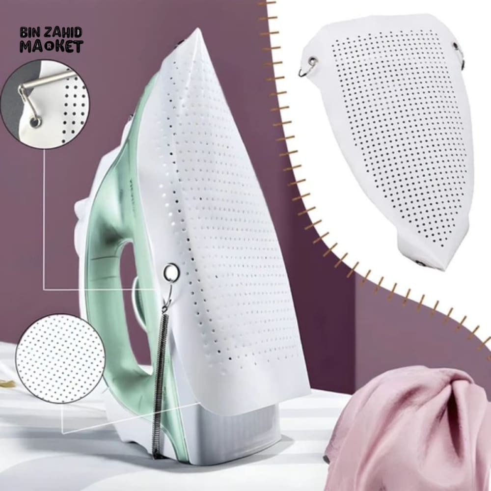 IRONING PROTECTOR COVER – TEFLON COATED ANTI-BURN GLIDE-SMOOTH