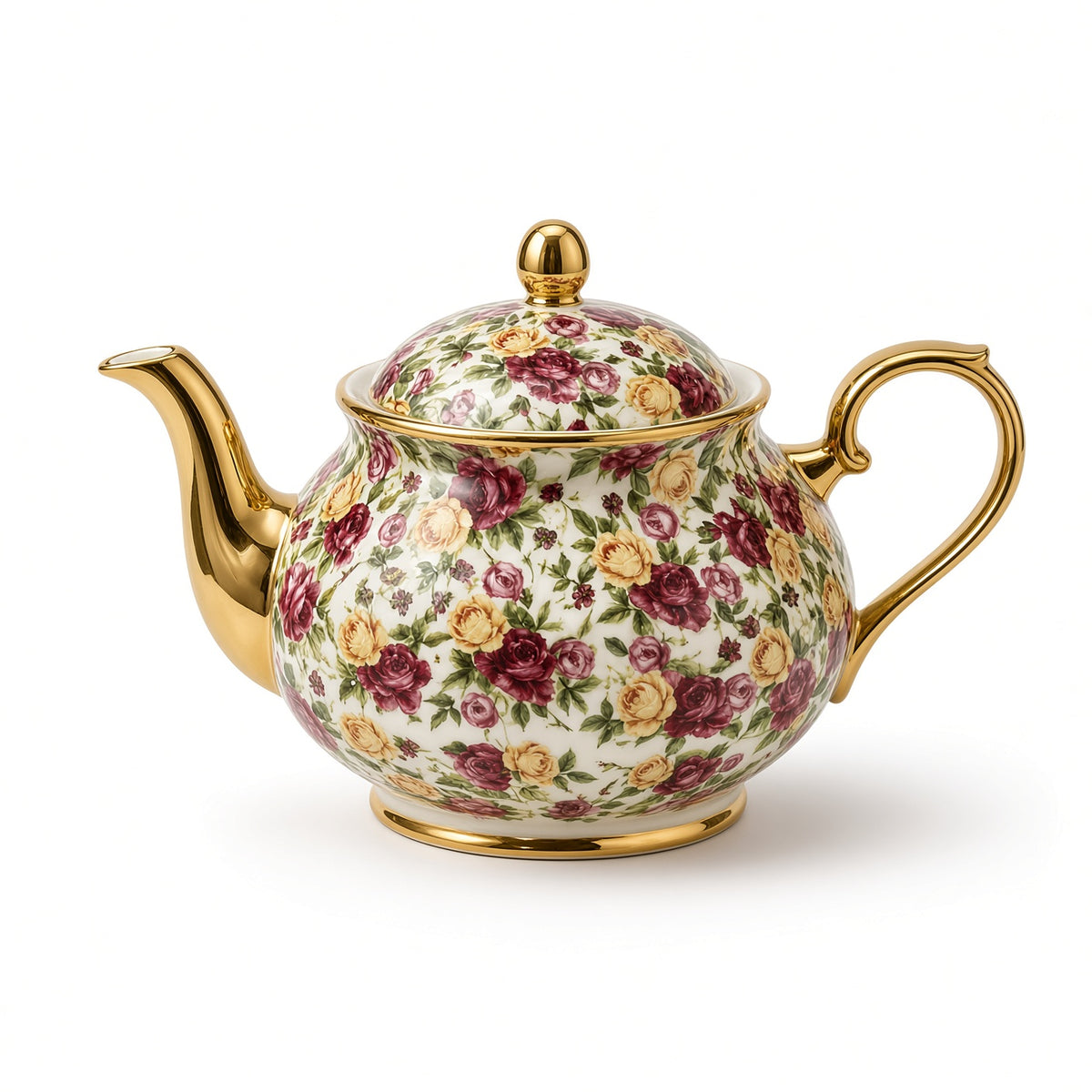 Royal Albert Inspired Rose Floral Patterns 75 Pieces 8 Persons Serving Bone China Dinner Set