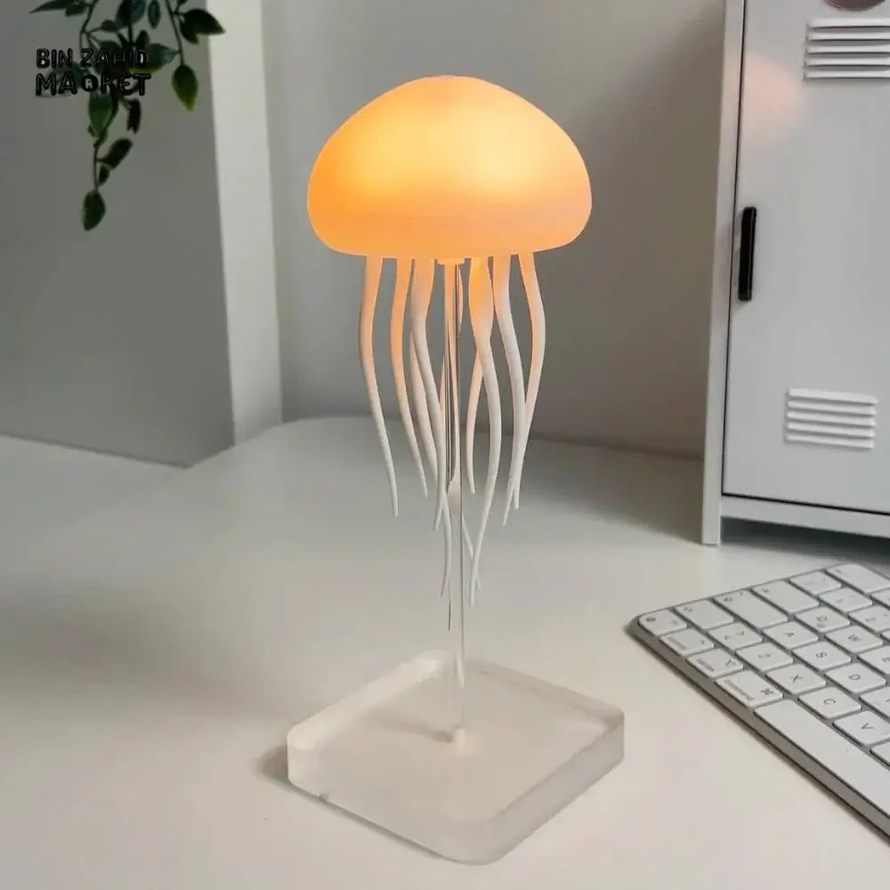 JELLYFISH RECHARGEABLE LED NIGHT LAMP – COLOR CHANGING LIGHT FOR LUXURY BEDROOM DÉCOR