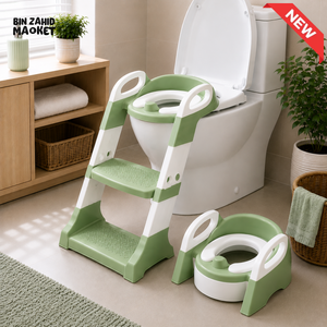 JOYOUS 2 IN 1 TODDLER POTTY TRAINING SEAT - GREEN