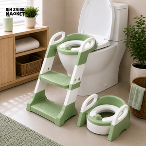JOYOUS 2 IN 1 TODDLER POTTY TRAINING SEAT - GREEN