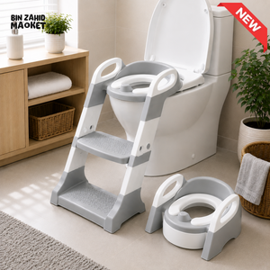 JOYOUS 2 IN 1 TODDLER POTTY TRAINING SEAT - GREY