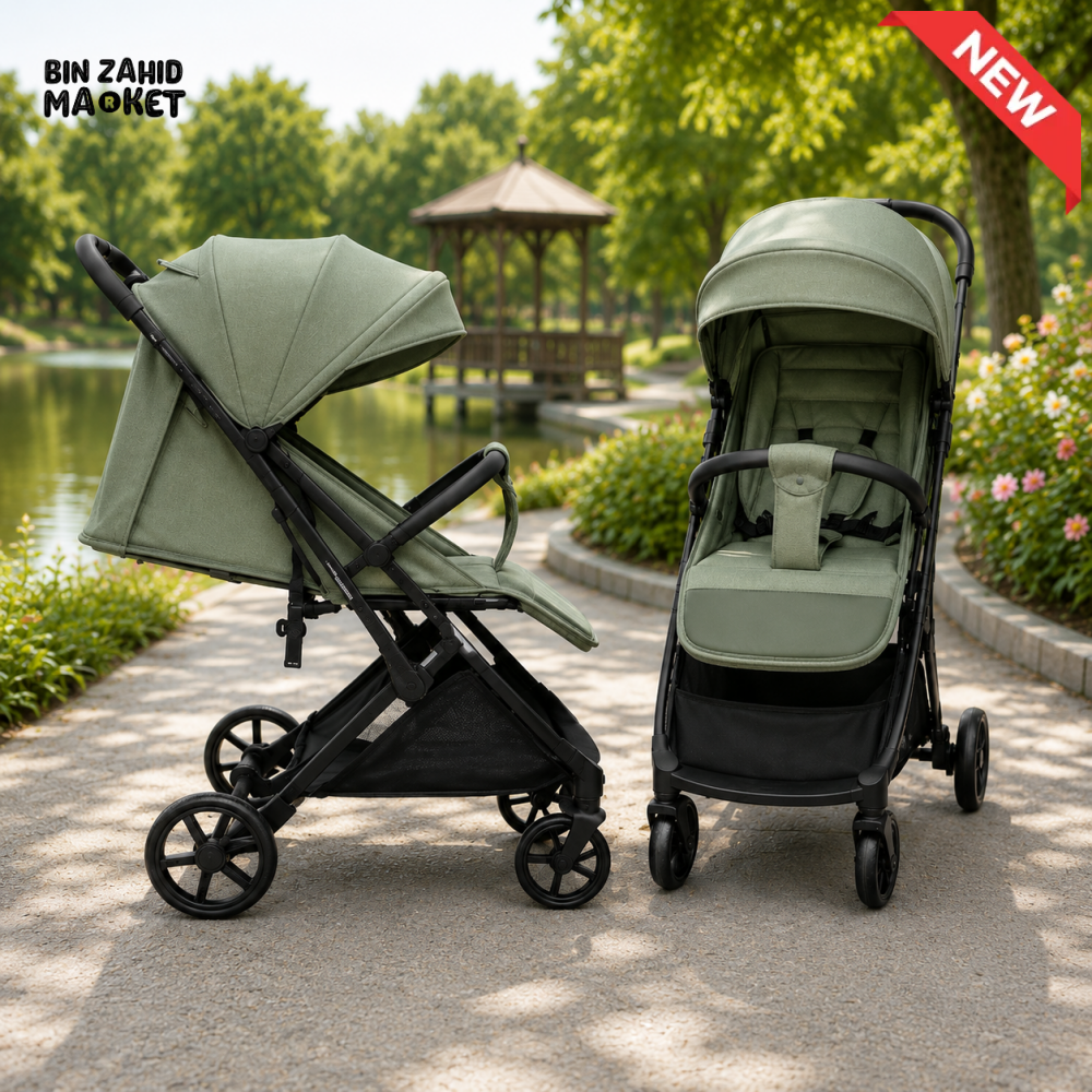 JOYOUS AEROLUX BABY STROLLER - GREEN