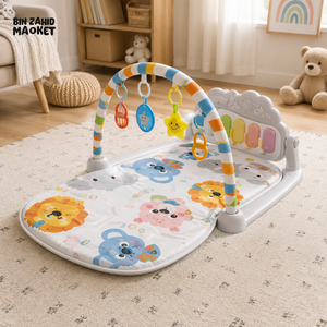JOYOUS BABY PEDAL PIANO PLAY GYM MAT - GREY