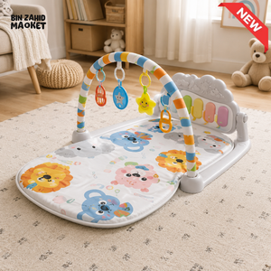 JOYOUS BABY PEDAL PIANO PLAY GYM MAT - GREY