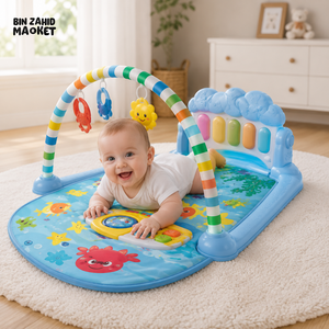 JOYOUS BABY PEDAL PIANO PLAY GYM MAT - LIGHT BLUE