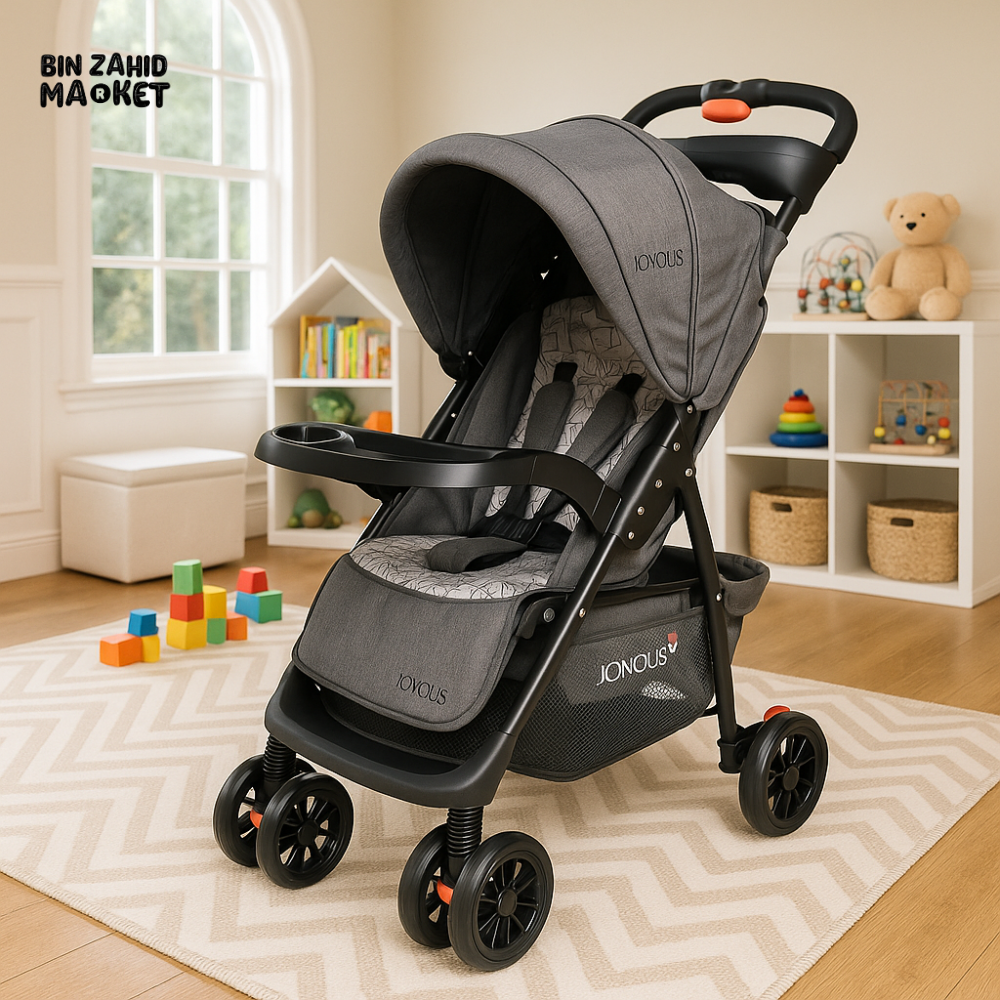 JOYOUS BABY STROLLER FOR BABY - DARK GREY