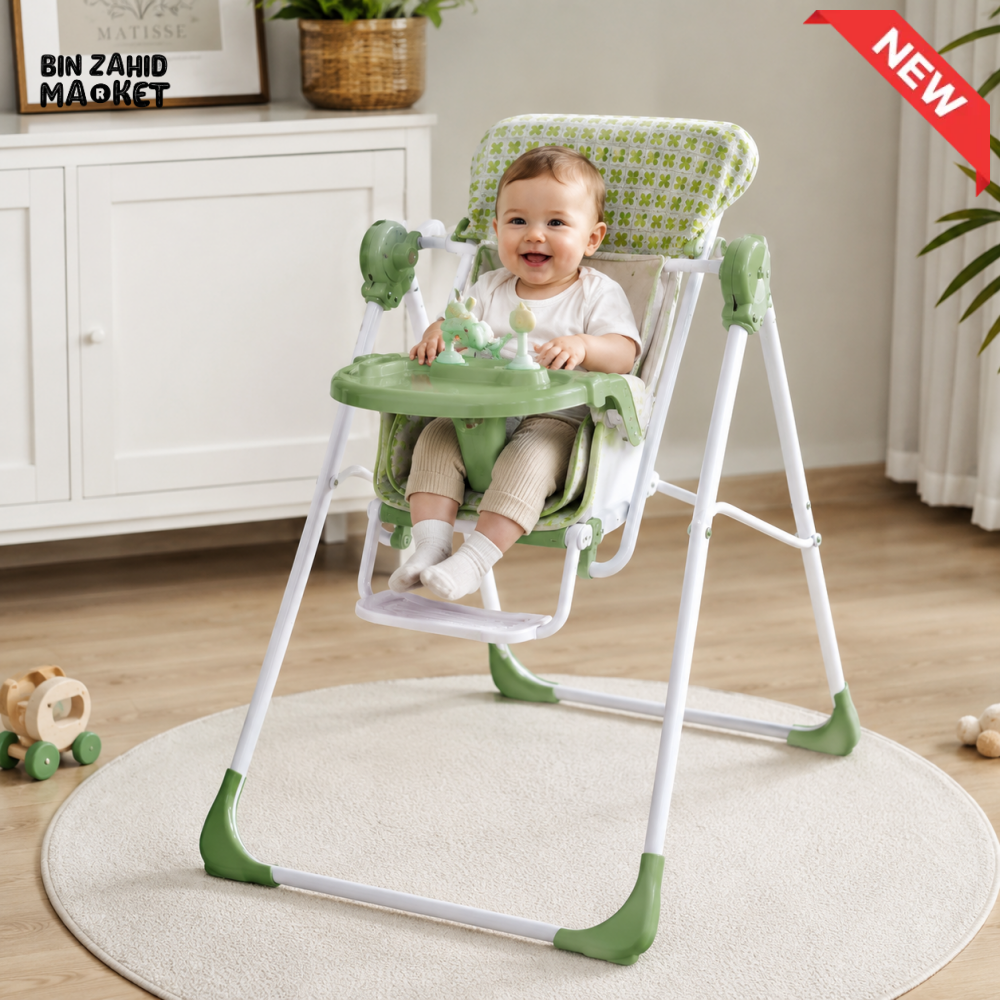 JOYOUS BABY SWING WITH CANOPY - GREEN