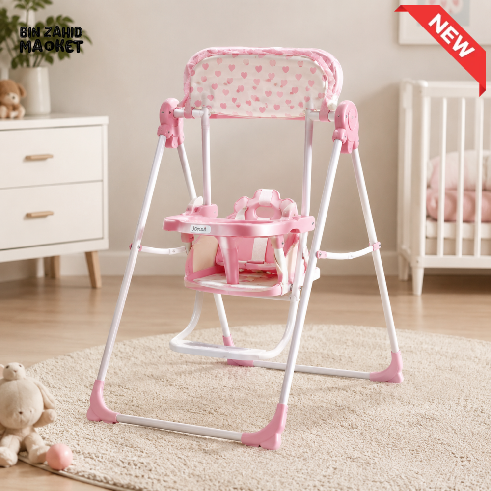 JOYOUS BABY SWING WITH CANOPY - PINK