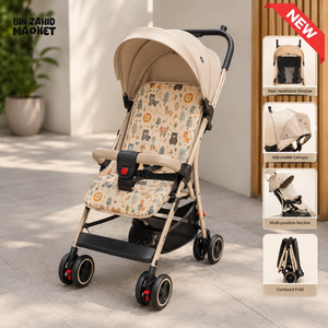 JOYOUS COMPACT BABY STROLLER - BEIGE