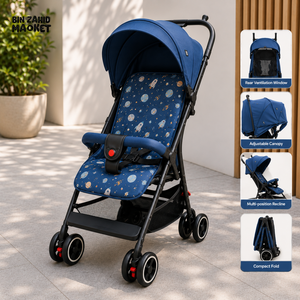 JOYOUS COMPACT BABY STROLLER - BLUE
