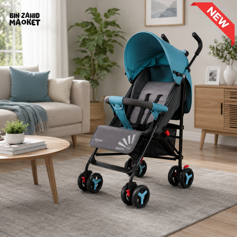 JOYOUS LIGHTWEIGHT BABY STROLLER - BLUE