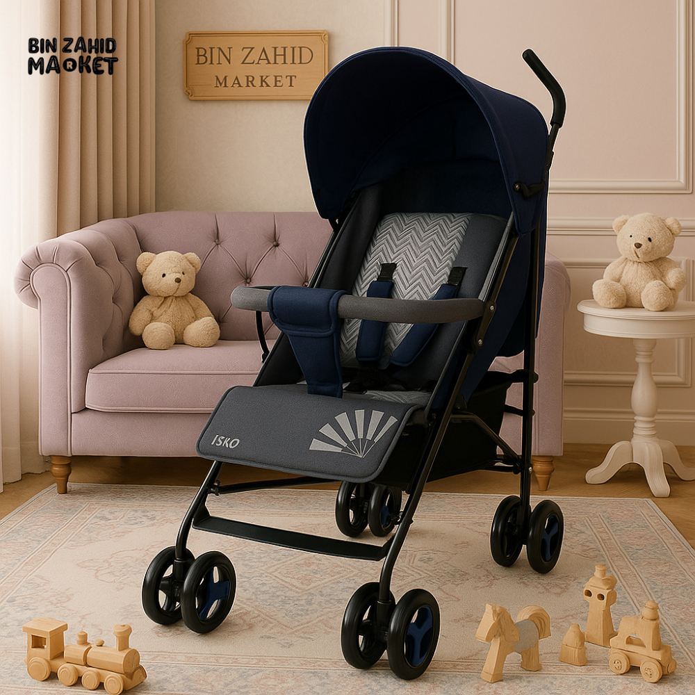 JOYOUS LIGHTWEIGHT STROLLER - BLUE