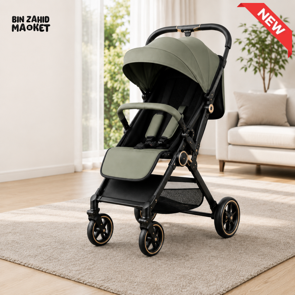 JOYOUS NOVARA LUXE BABY STROLLER - GREEN