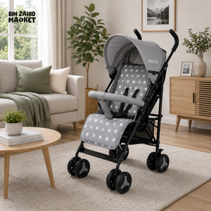 JOYOUS ULTRA COMPACT BABY STROLLER - GREY