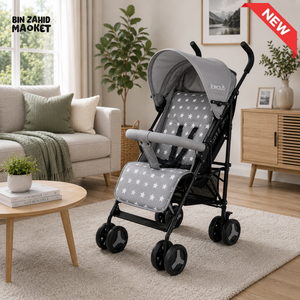 JOYOUS ULTRA COMPACT BABY STROLLER - GREY
