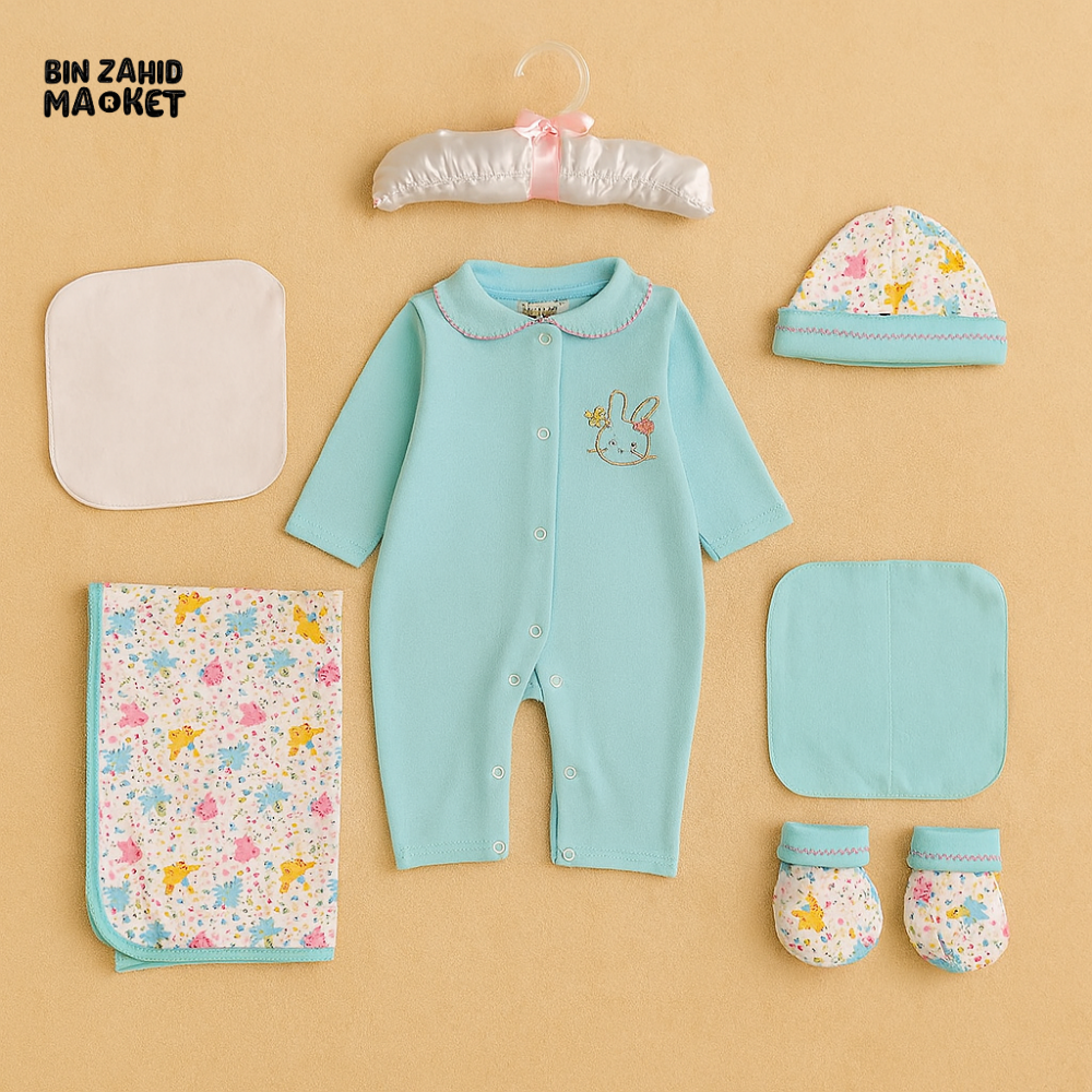JUNIORS NEW BORN STARTER SET 0M+ - LIGHT BLUE