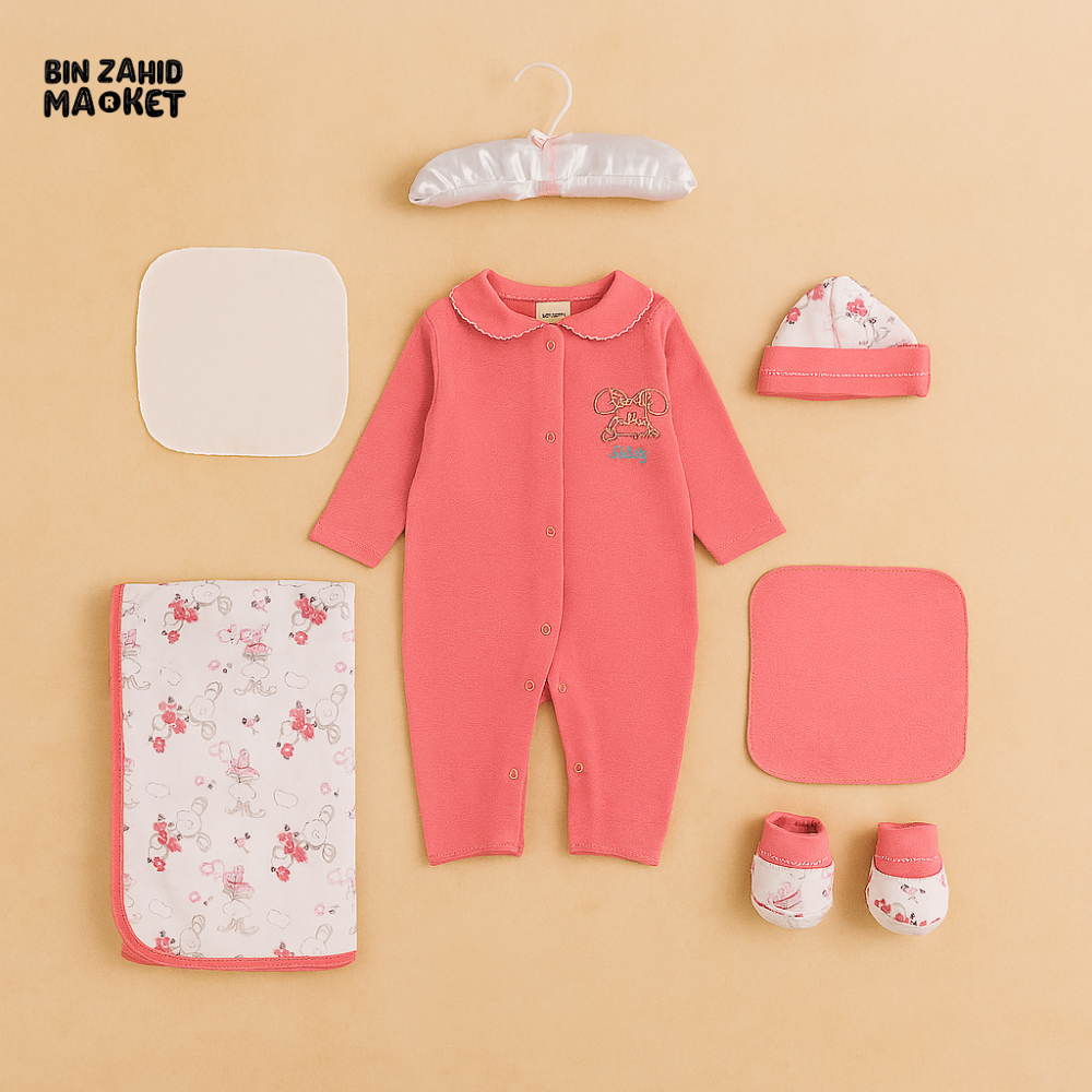 JUNIORS NEW BORN STARTER SET 0M+ - PINK