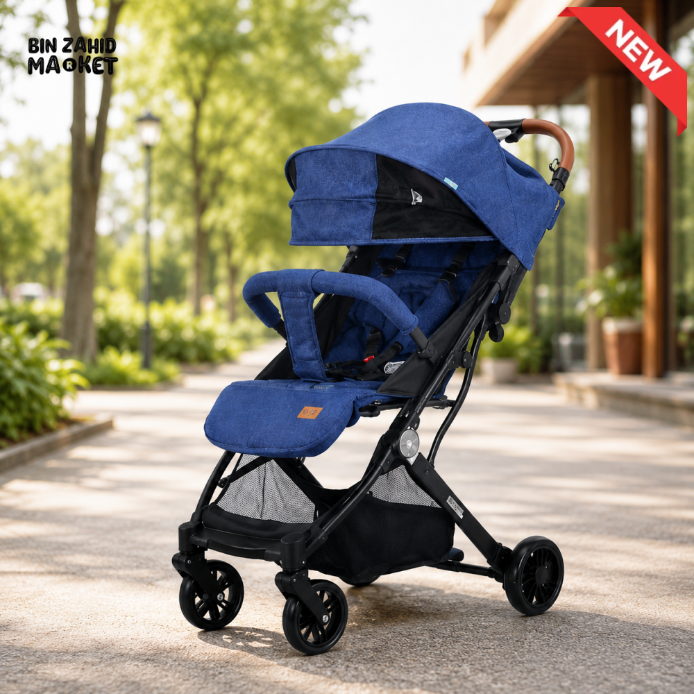 KIDILO LUXURY PORTABLE BABY STROLLER - BLUE