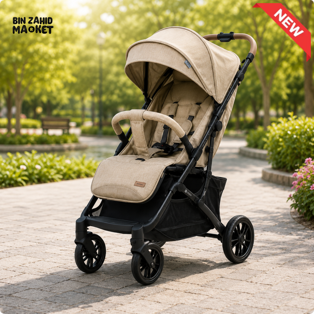 KIDILO LUXURY TRAVEL BABY STROLLER - KHAKHI