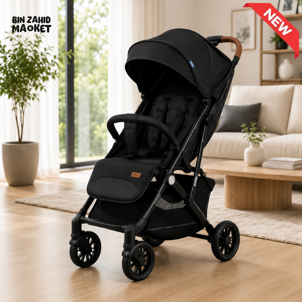 KIDILO ROYAL COMFORT BABY STROLLER - BLACK