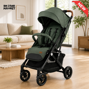 KIDILO ROYAL COMFORT BABY STROLLER - D GREEN