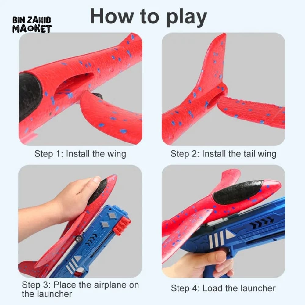 KIDS AIRCRAFT LAUNCHING TOY