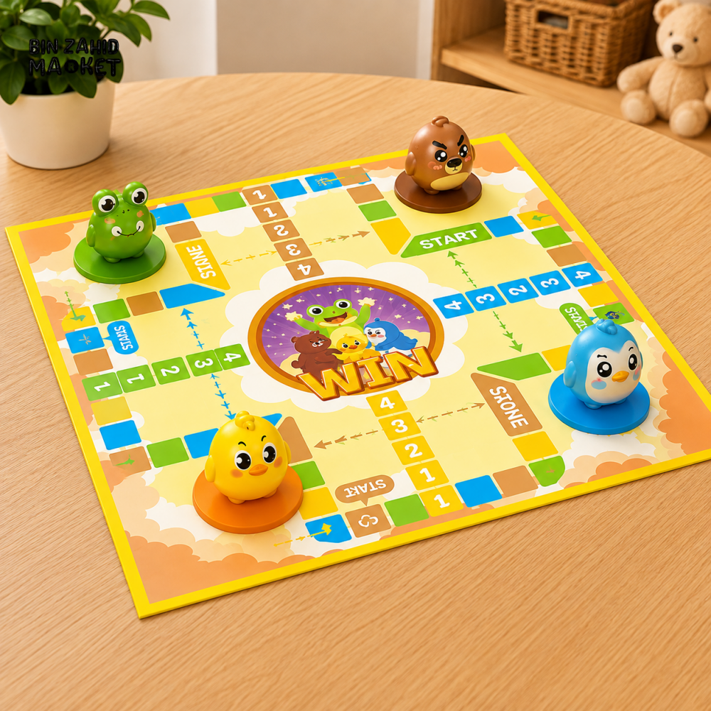 KIDS ANIMAL RACING FAMILY BOARD GAME SET