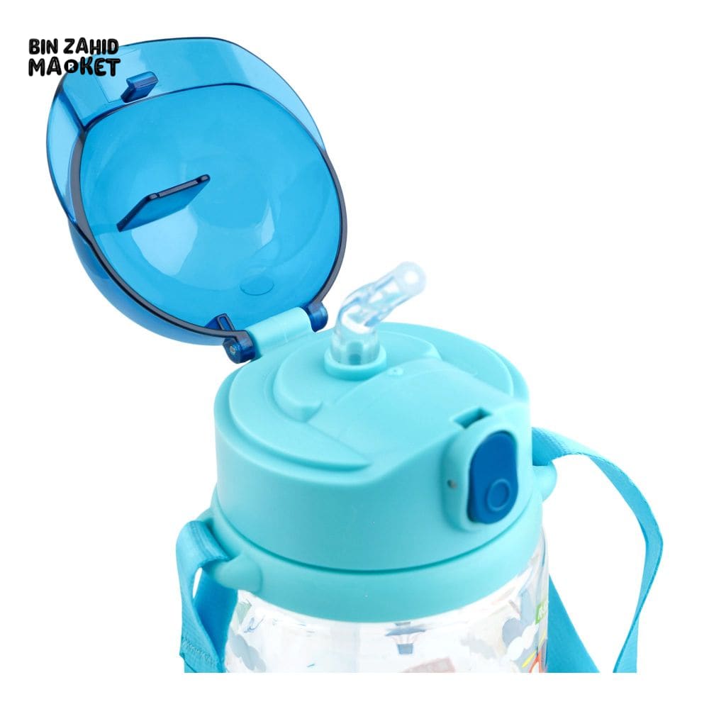 KIDS CARTOON CREATIVE FANCY WATER BOTTLE BLUE SB-08 460ML