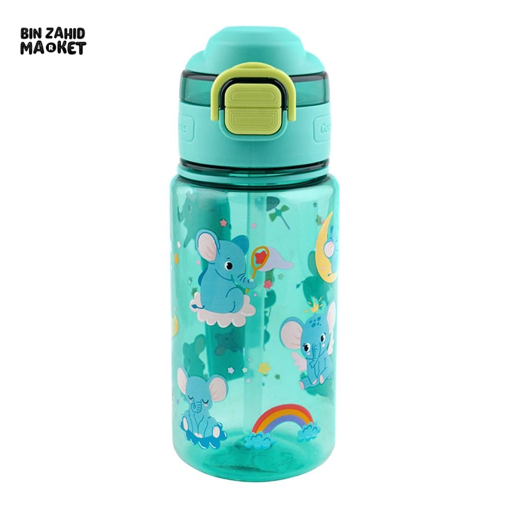 KIDS CARTOON FANCY WATER BOTTLE GREEN SB-13 600ML