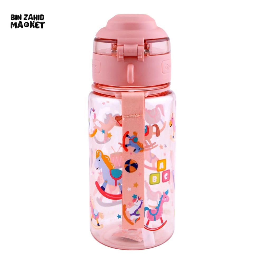 KIDS CARTOON FANCY WATER BOTTLE PINK SB-13 600ML