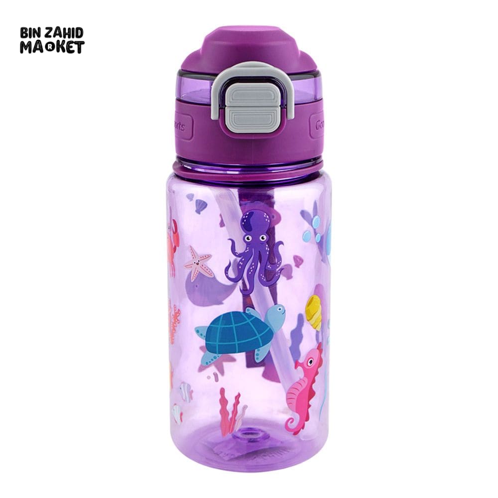 KIDS CARTOON FANCY WATER BOTTLE PURPLE SB-13 600ML